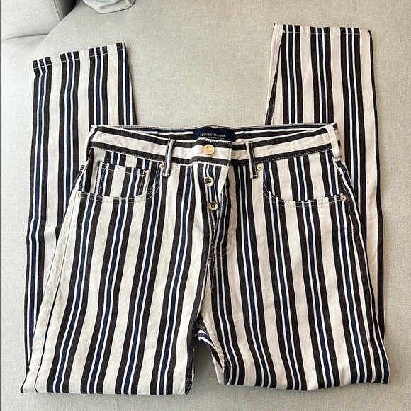 Scotch & Soda Striped Jeans Blue Multicolor - Picture 3 of 5